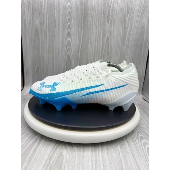 Under Armour UA Blur Pro Mens Size 8 White Blue Football Cleats 3028220-110 NEW main image 4